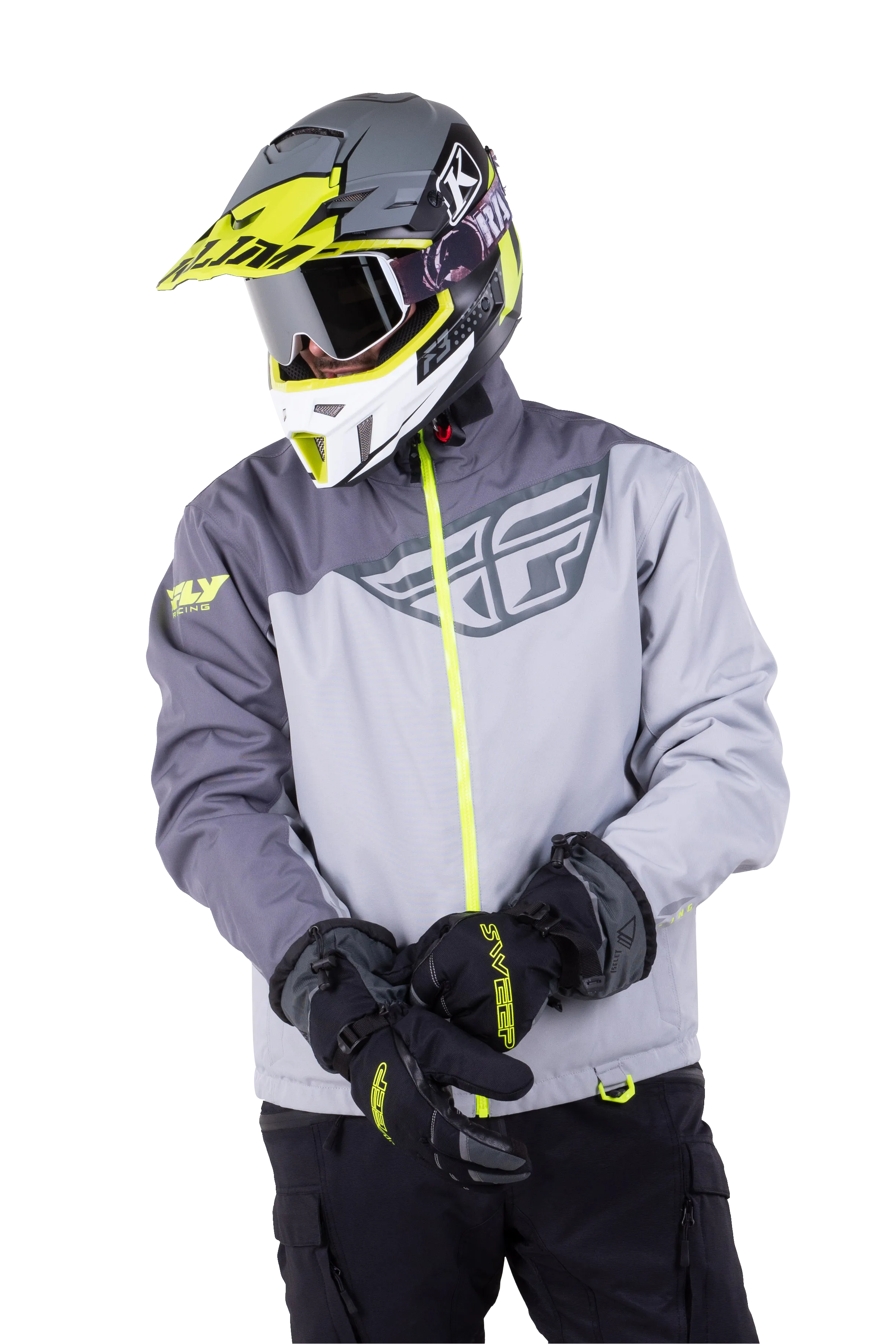 Chaqueta FLY Racing Aurora Negro/Gris S/Hi-vis