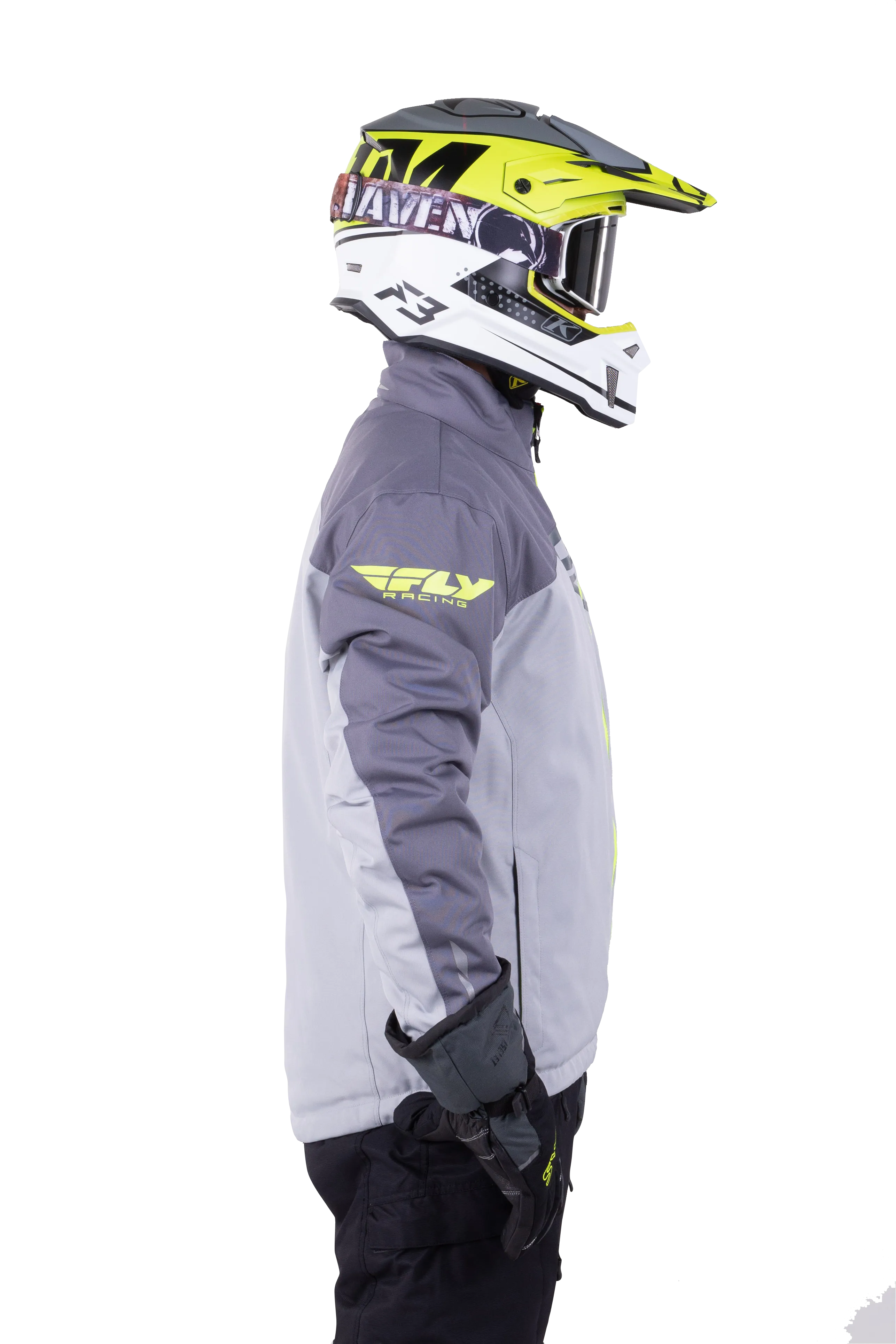 Chaqueta FLY Racing Aurora Negro/Gris S/Hi-vis