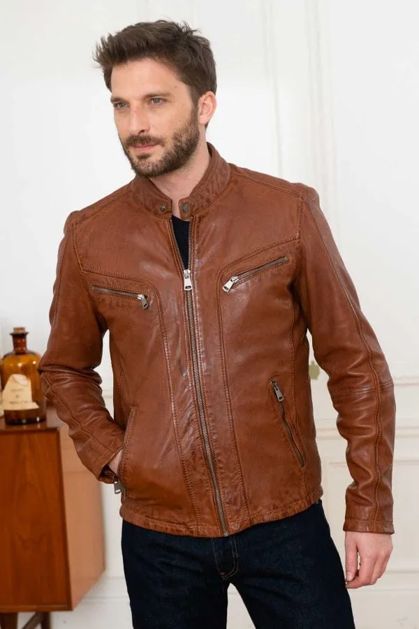 Chaqueta Hombre Cityzen Antalya Cognac