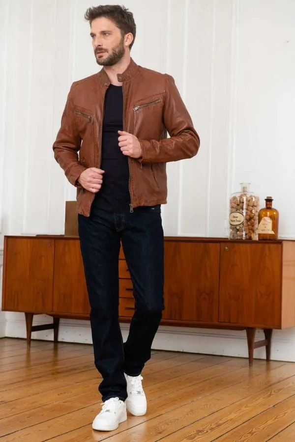 Chaqueta Hombre Cityzen Antalya Cognac