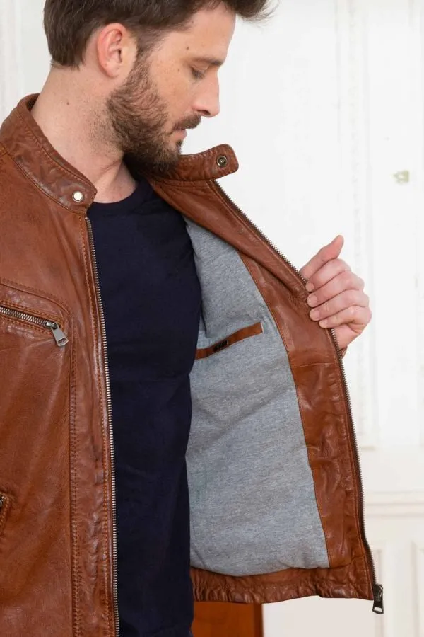 Chaqueta Hombre Cityzen Antalya Cognac