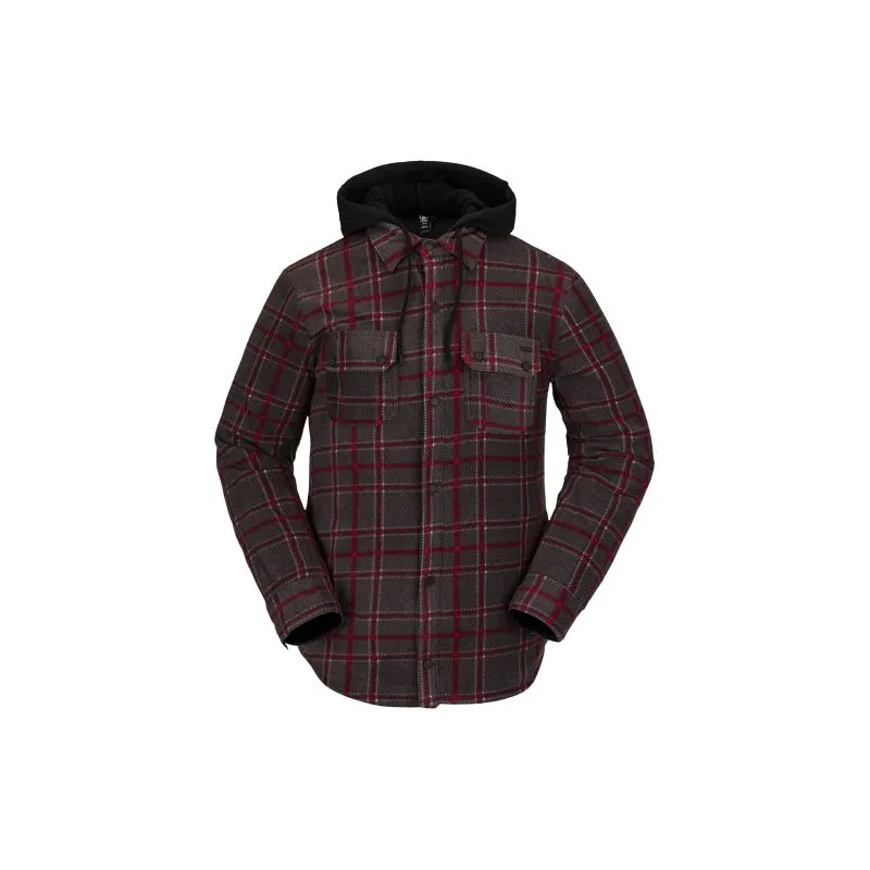 Chaqueta Volcom Field Insulated Flannel (Black Plaid) Hombre