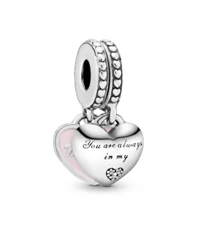 Charm colgante Pandora Corazones Madre e Hija - 792072EN40