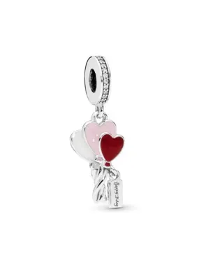 charm colgante pandora globos de corazón