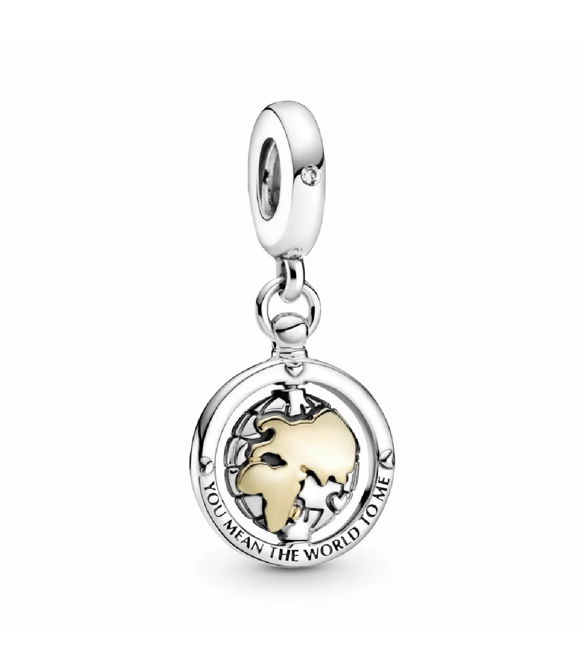 Charm Colgante Pandora Mundo Giratorio Oro 14k - 799303C01