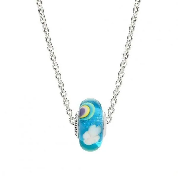 charm pandora murano arco iris iridiscente