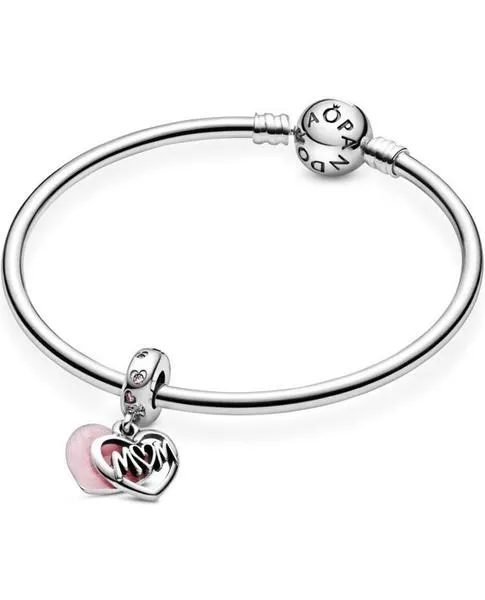 charm pandora plata colgar corazón mum