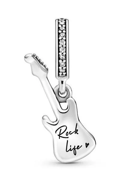 charm pandora  plata guitarra eléctrica