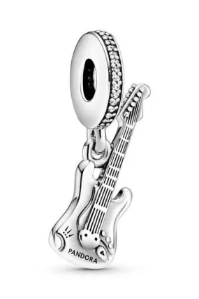 charm pandora  plata guitarra eléctrica