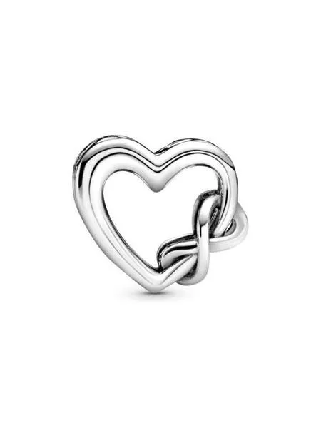 charm pandora  plata love you mum corazón inifinito