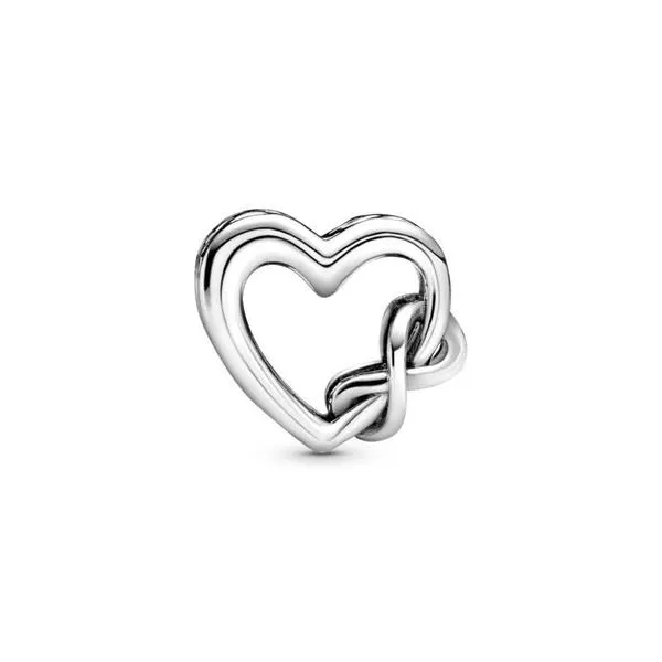 charm pandora  plata love you mum corazón inifinito