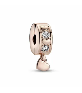 Clip Pandora Rose Corazones Infinitos Brillantes - 782253C01