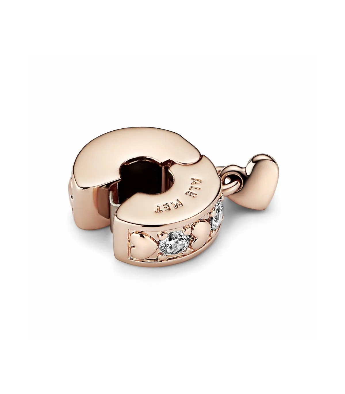 Clip Pandora Rose Corazones Infinitos Brillantes - 782253C01