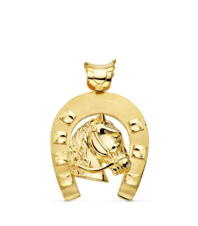 Colgante Herradura Caballo Oro 18K 44mm