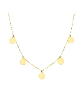 Collier Femme Plaques Or 18K