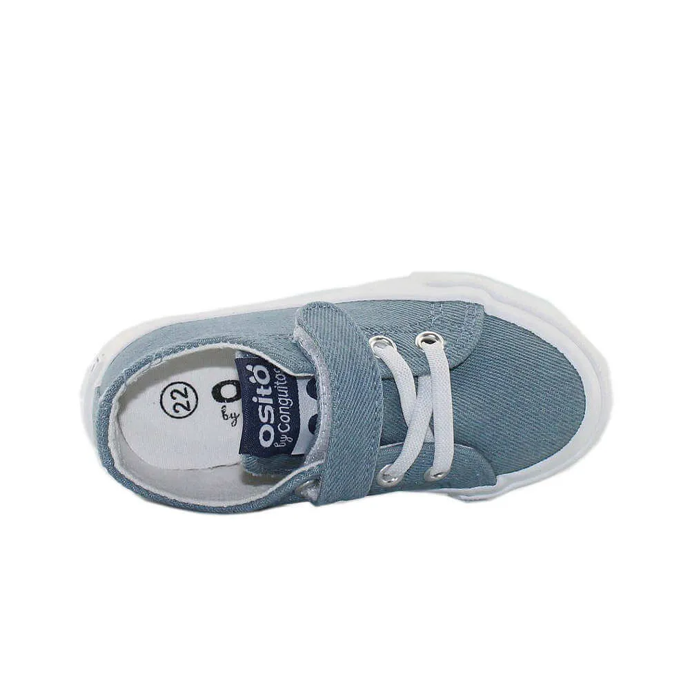 Conguitos Zapatillas Lona Denim Cordones Elásticos