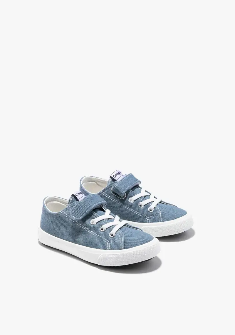 Conguitos Zapatillas Lona Denim Cordones Elásticos