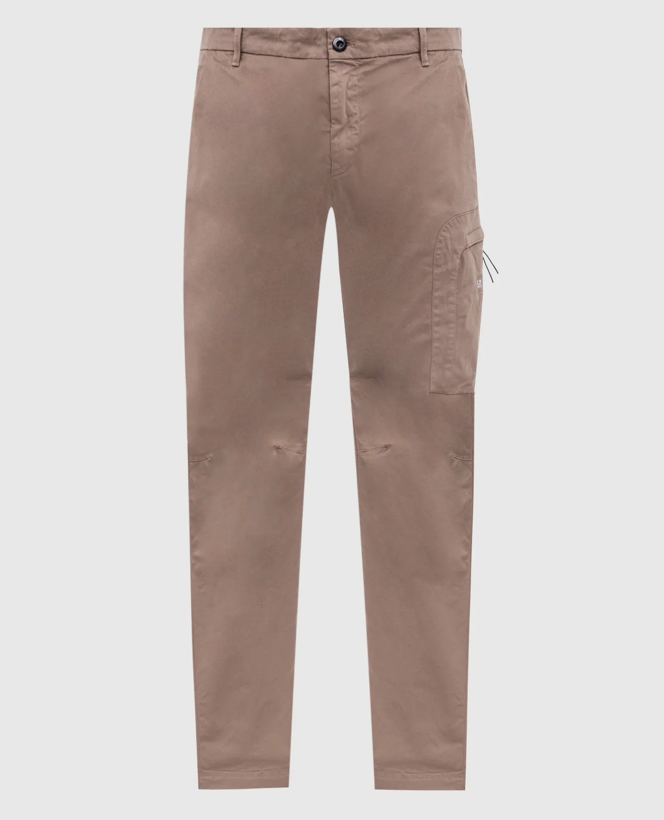 C.P. Company Khaki cargo pants with logo patch