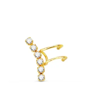 Ear cuff Trepador Oro Amarillo 18K