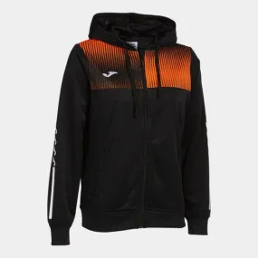 Eco Supernova Zip-Up Hoodie Black Orange