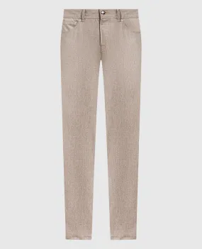 Enrico Mandelli Gray pants made of wool