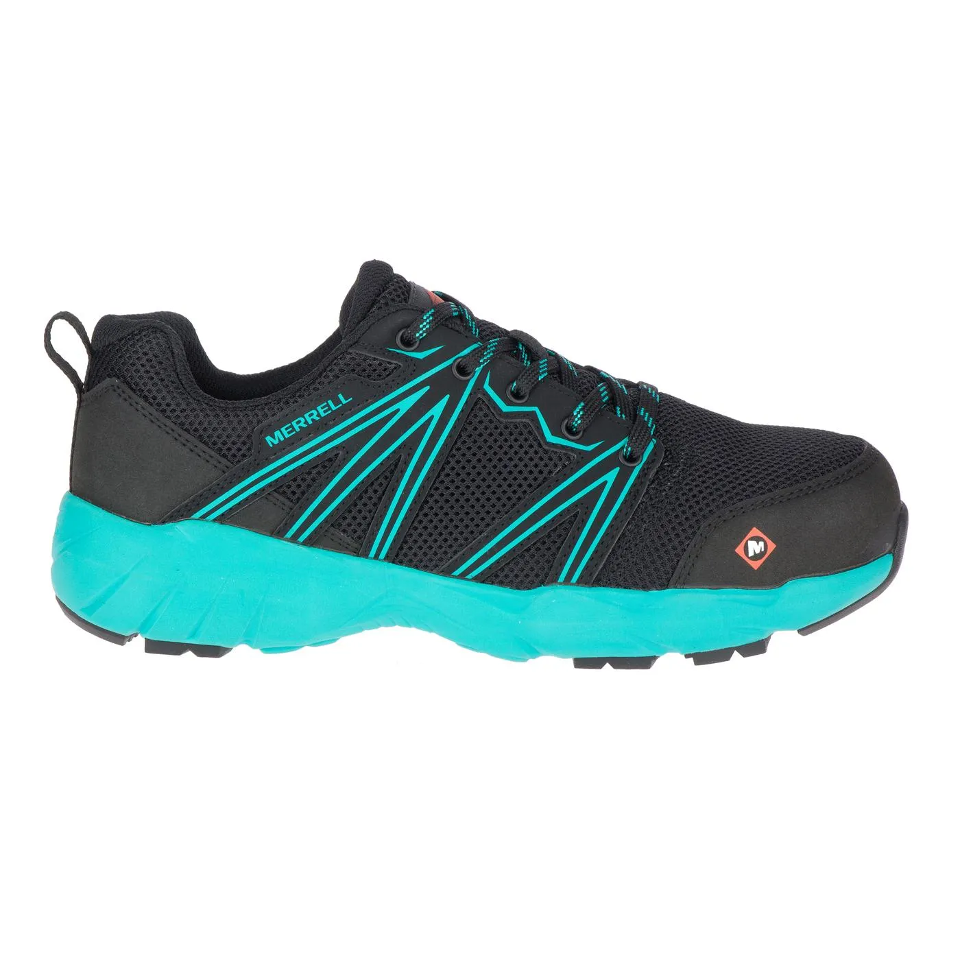 FULLBENCH SUPERLITE WOMEN'S ALLOYTOE WORK SHOES BLACK/TEAL