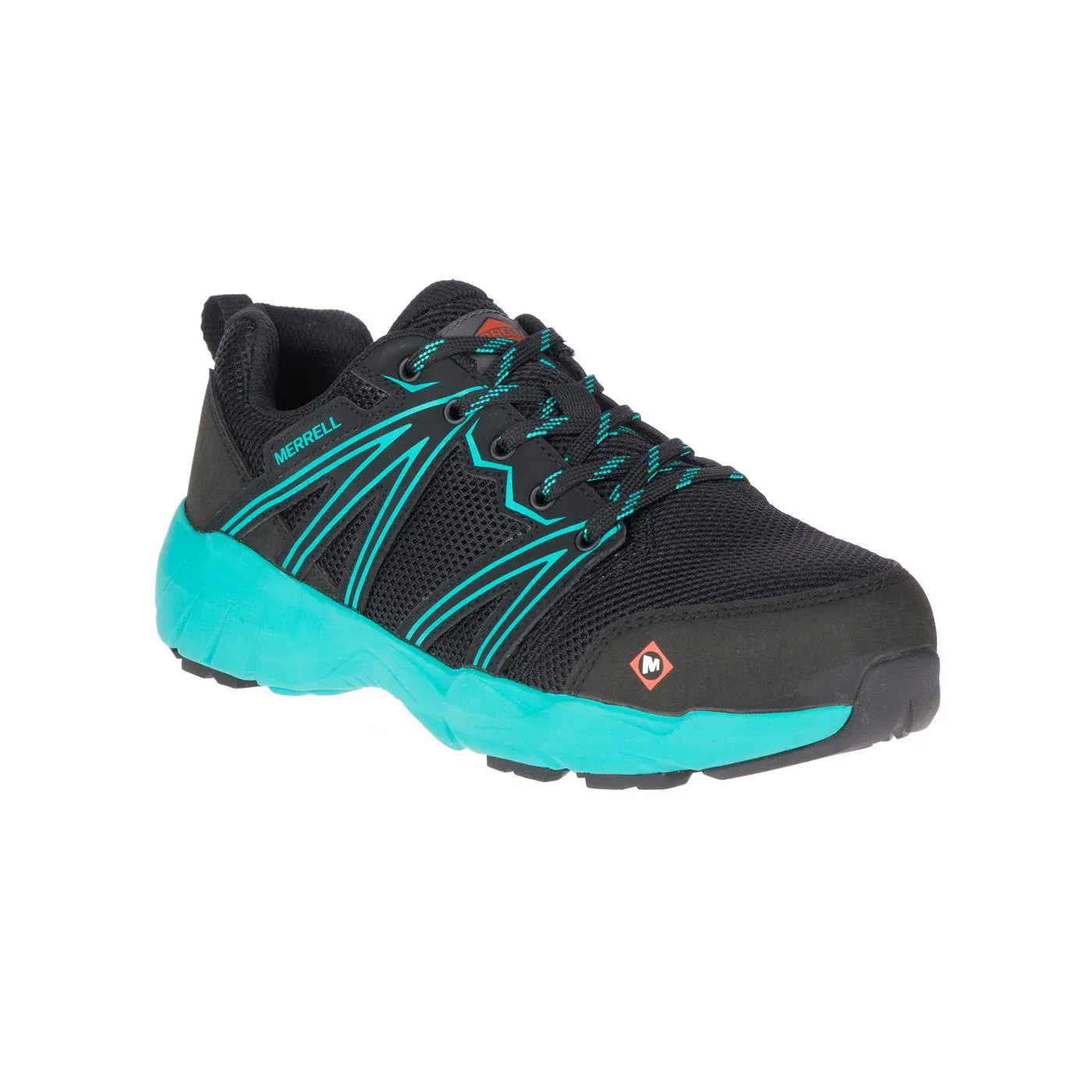 FULLBENCH SUPERLITE WOMEN'S ALLOYTOE WORK SHOES BLACK/TEAL