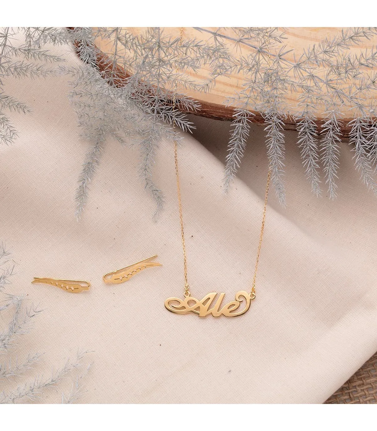 Gargantilla Nombre Personalizado Oro 18K