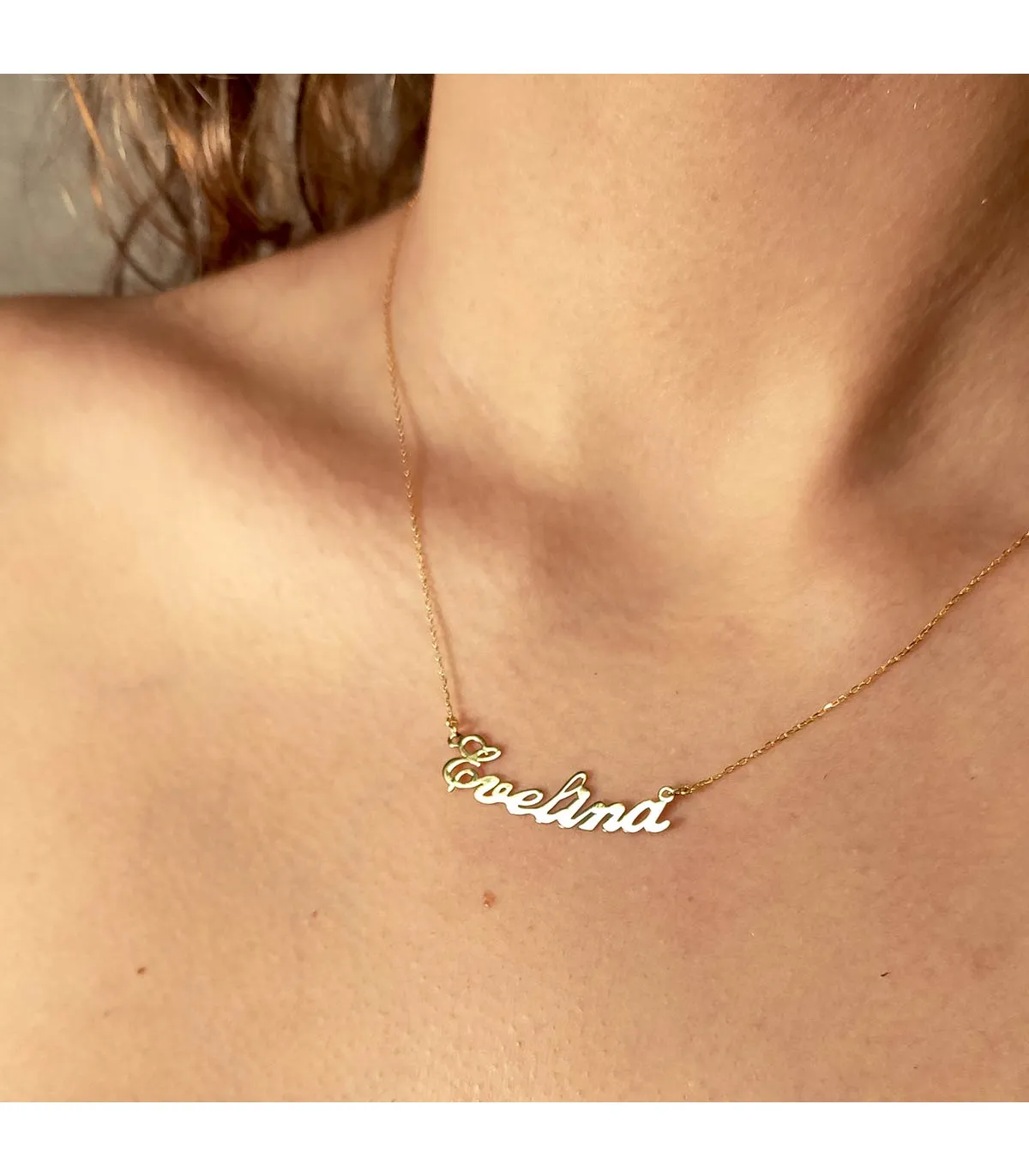 Gargantilla Nombre Personalizado Oro 18K