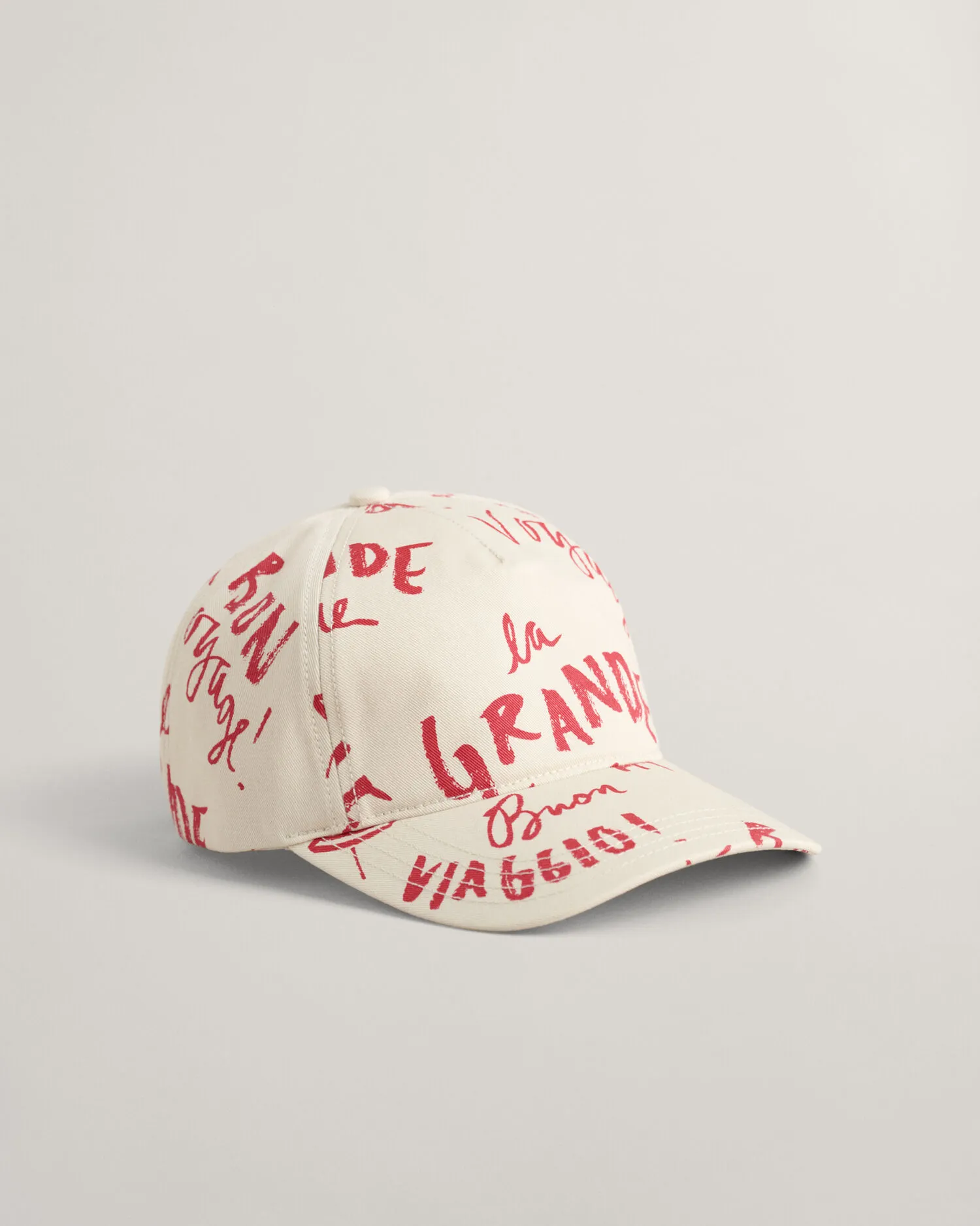 Gorra con estampado de mensajes