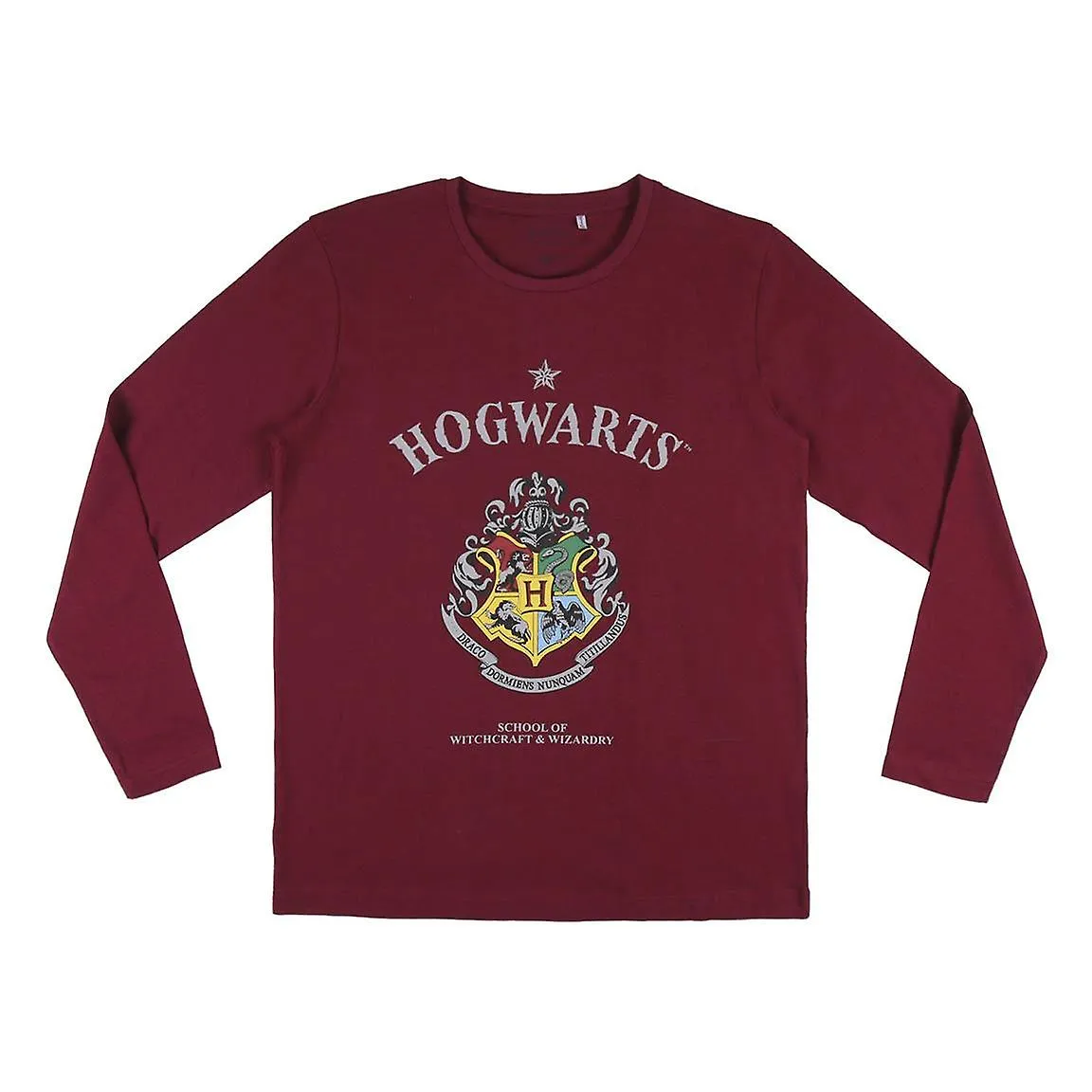 Harry potter women pyjama long set hogwarts crest