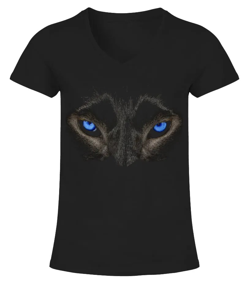 HUSKY EYES CAMISETA CUELLO PICO MUJER