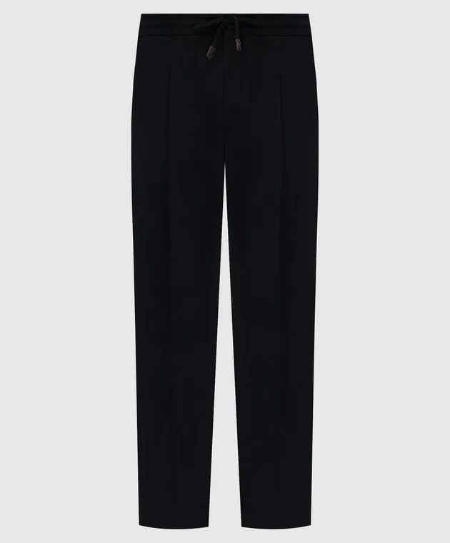 Incotex Black pants made of wool