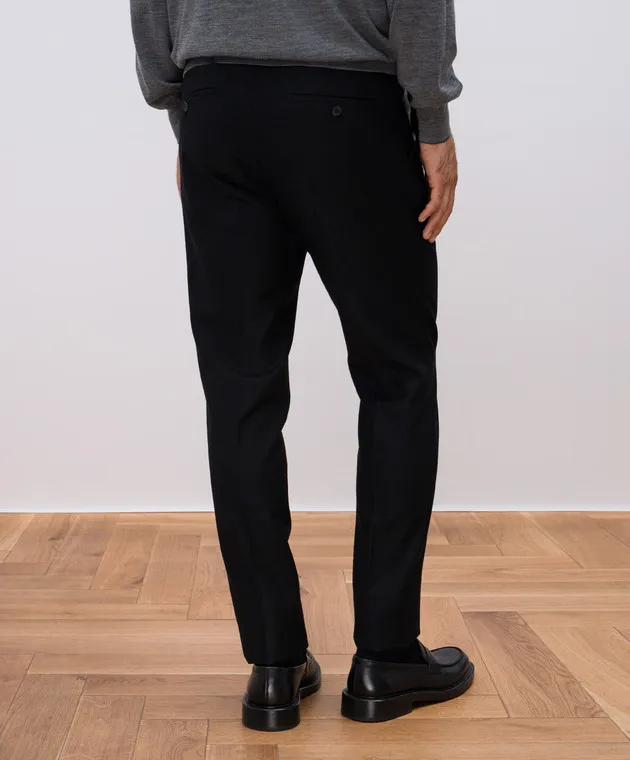 Incotex Black pants made of wool