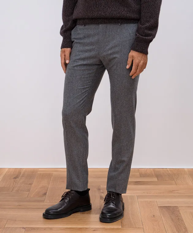 Incotex Gray pants made of wool