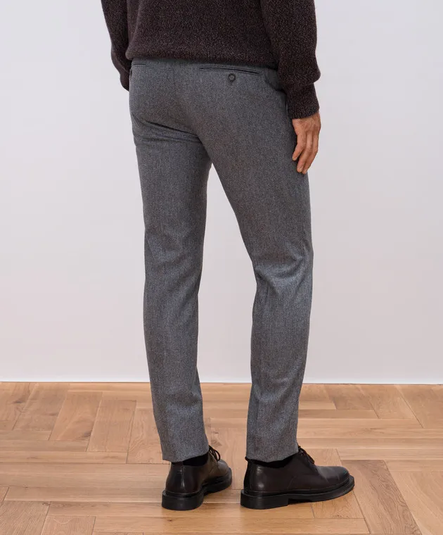 Incotex Gray pants made of wool