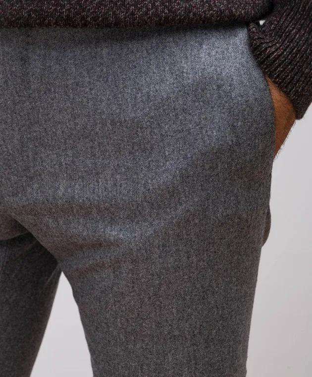 Incotex Gray pants made of wool