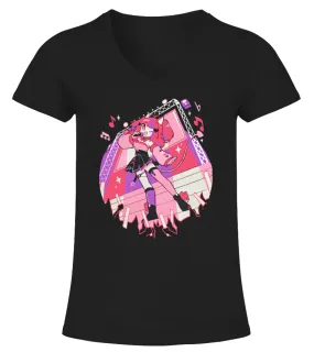 Ironmouse Merch Camiseta cuello pico Mujer