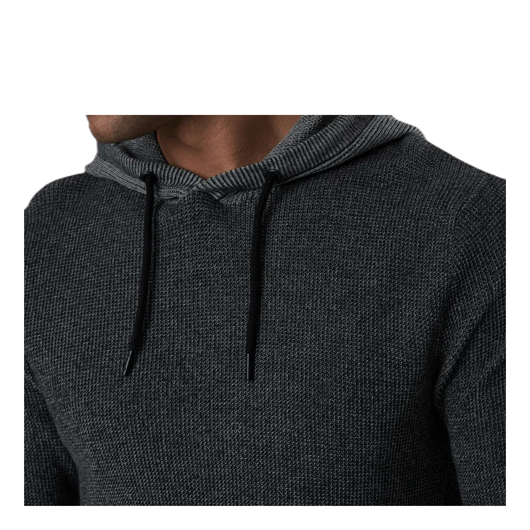 Jack & Jones Badge Knit Hood Black