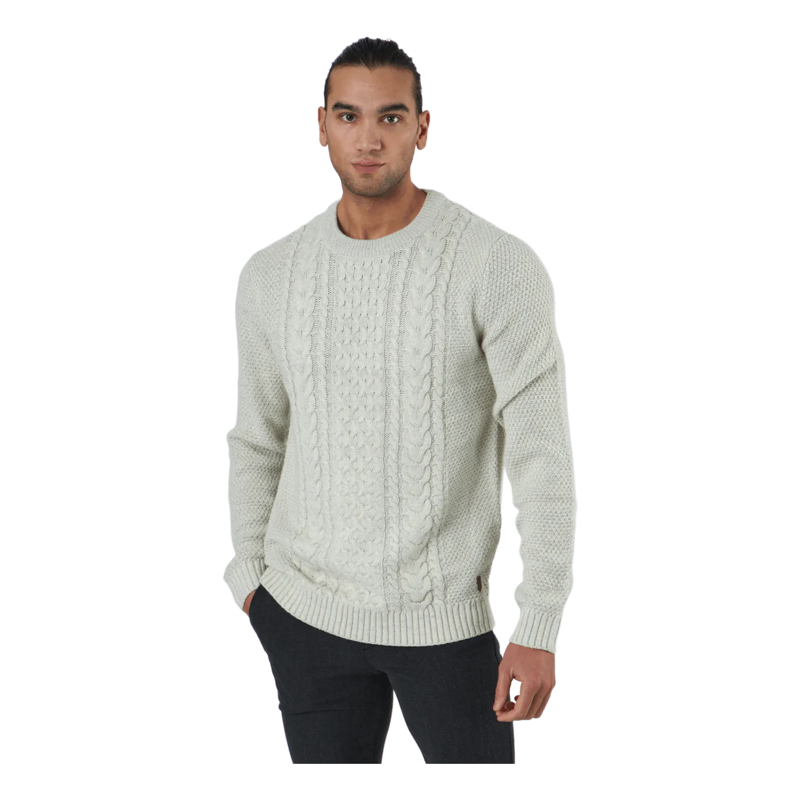 Jack & Jones Jjcraig Knit Crew Neck Cloud Dancer