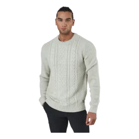 Jack & Jones Jjcraig Knit Crew Neck Cloud Dancer