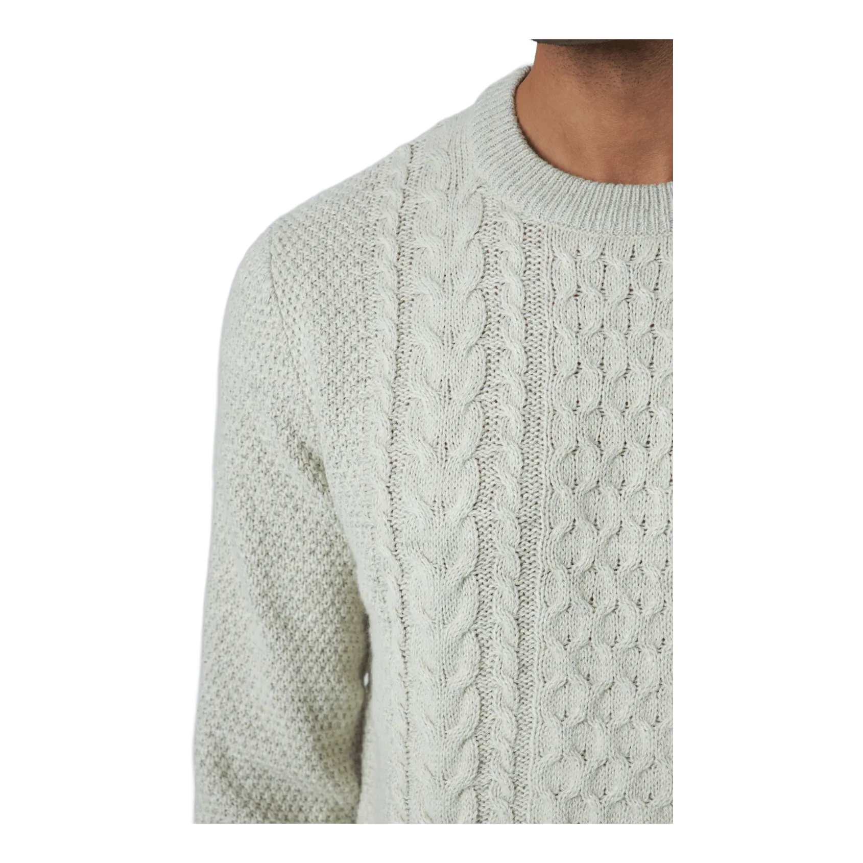 Jack & Jones Jjcraig Knit Crew Neck Cloud Dancer