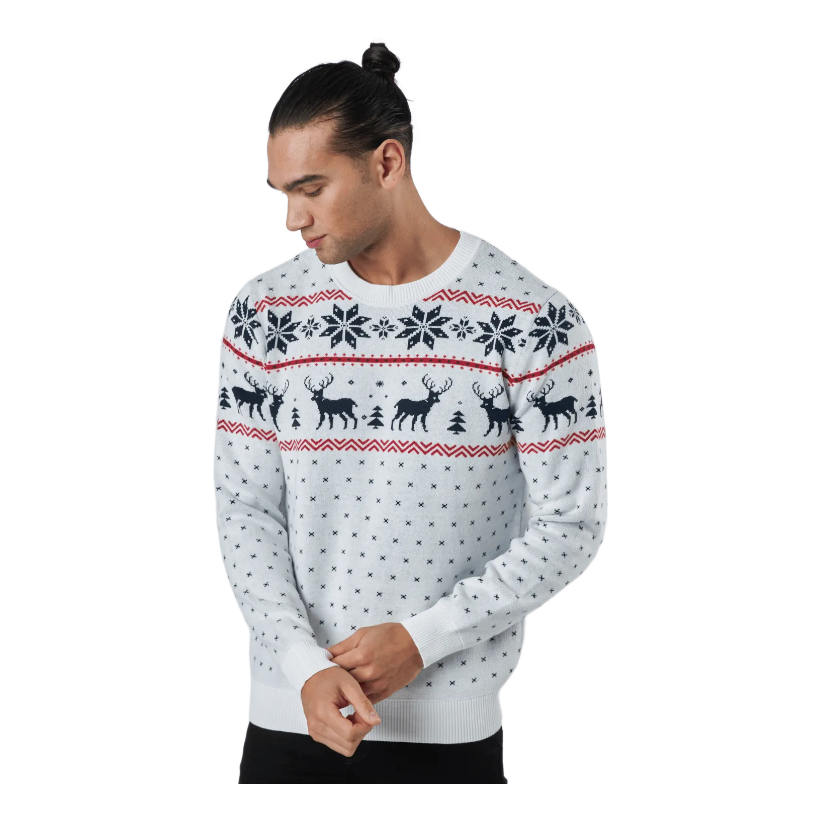 Jack & Jones Jorsnowy Knit Crew Neck Cloud Dancer