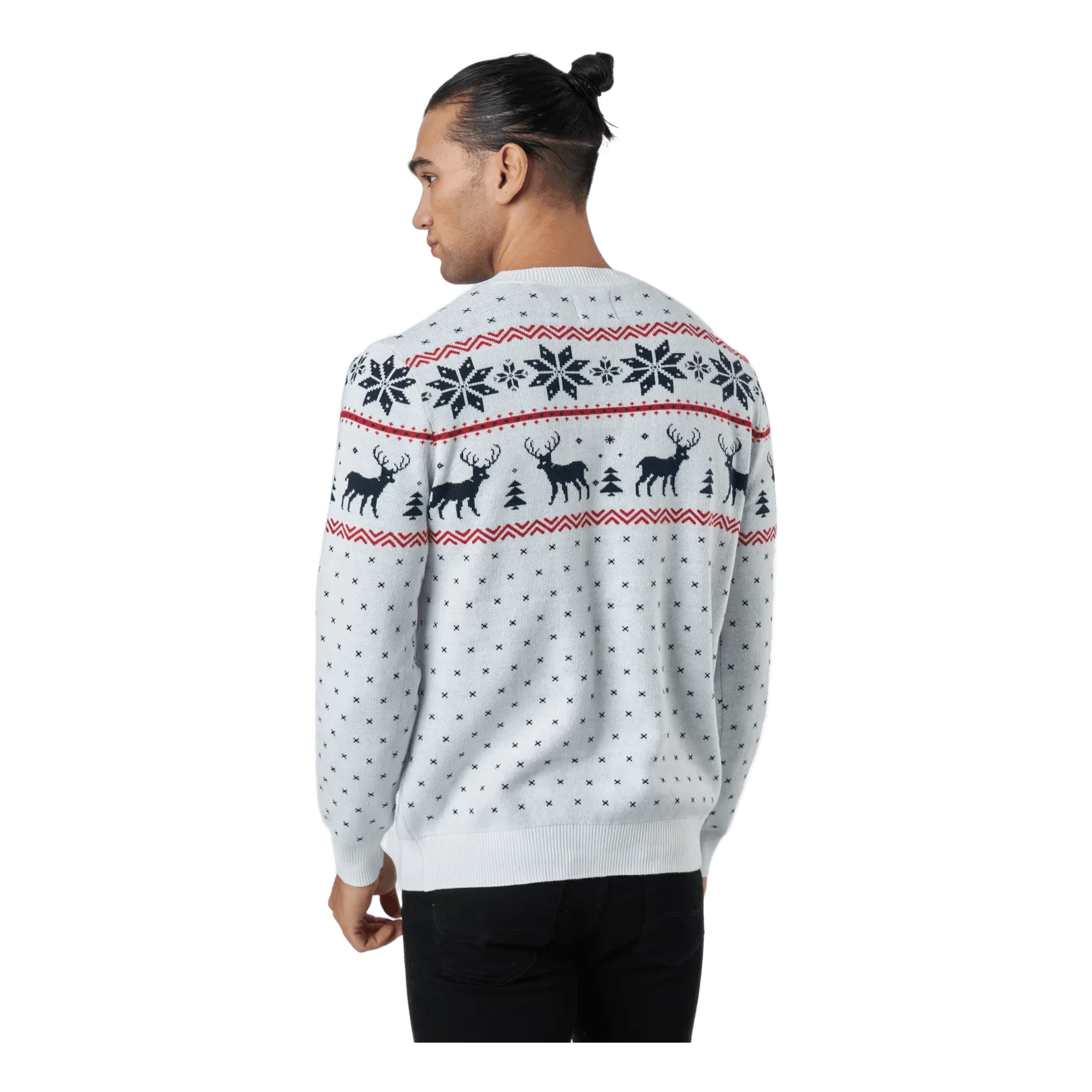 Jack & Jones Jorsnowy Knit Crew Neck Cloud Dancer