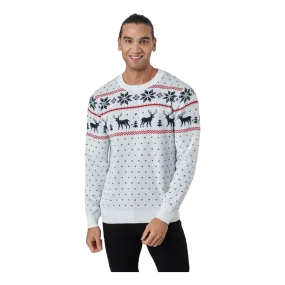 Jack & Jones Jorsnowy Knit Crew Neck Cloud Dancer