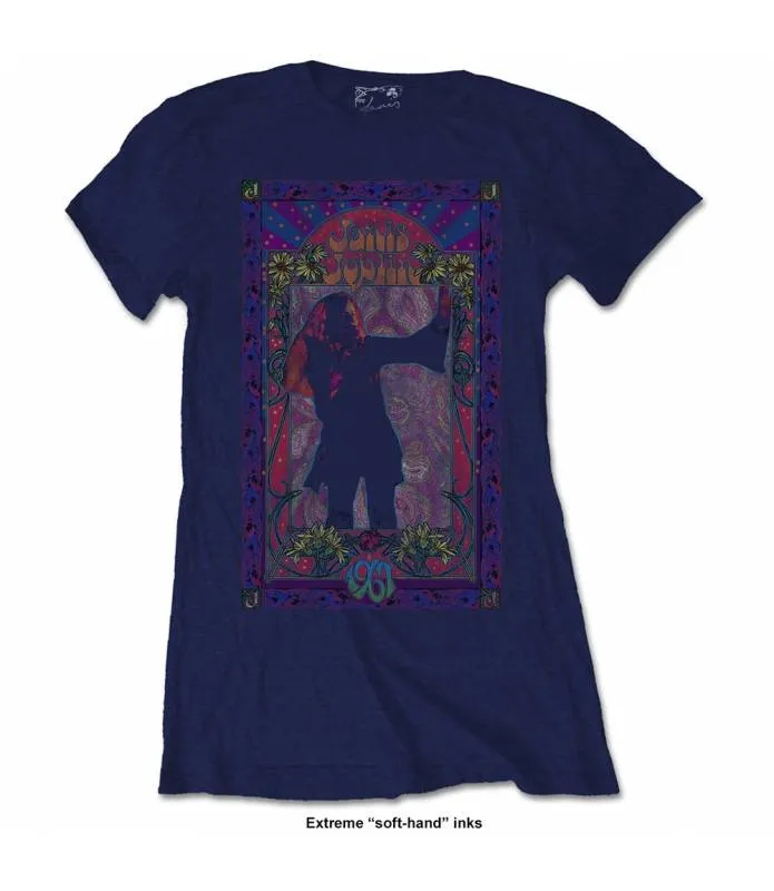 JANIS JOPLIN Paisley & Flowers Frame Camiseta oficial Chica JOPTS03LN