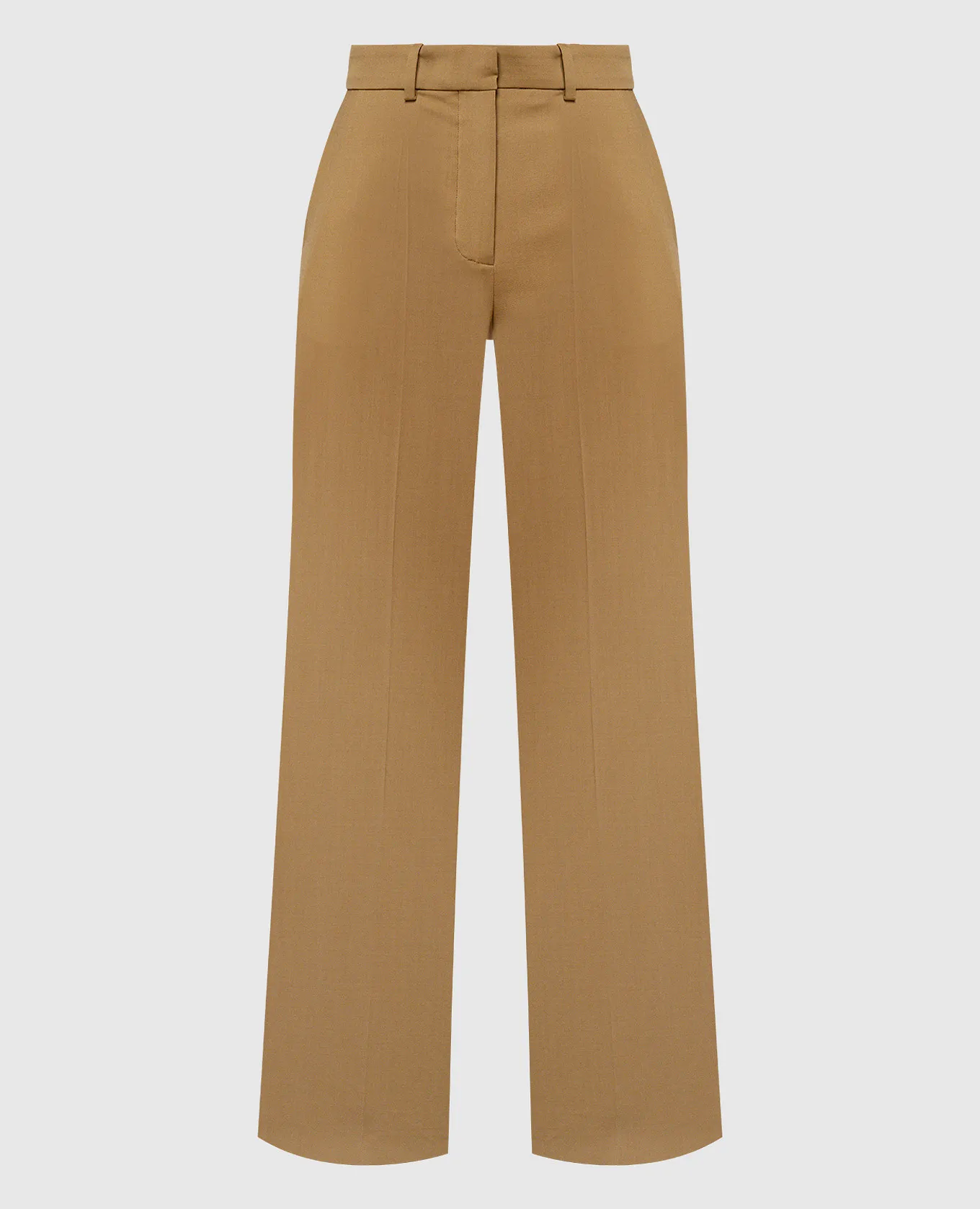 JOSEPH Brown wool flared pants