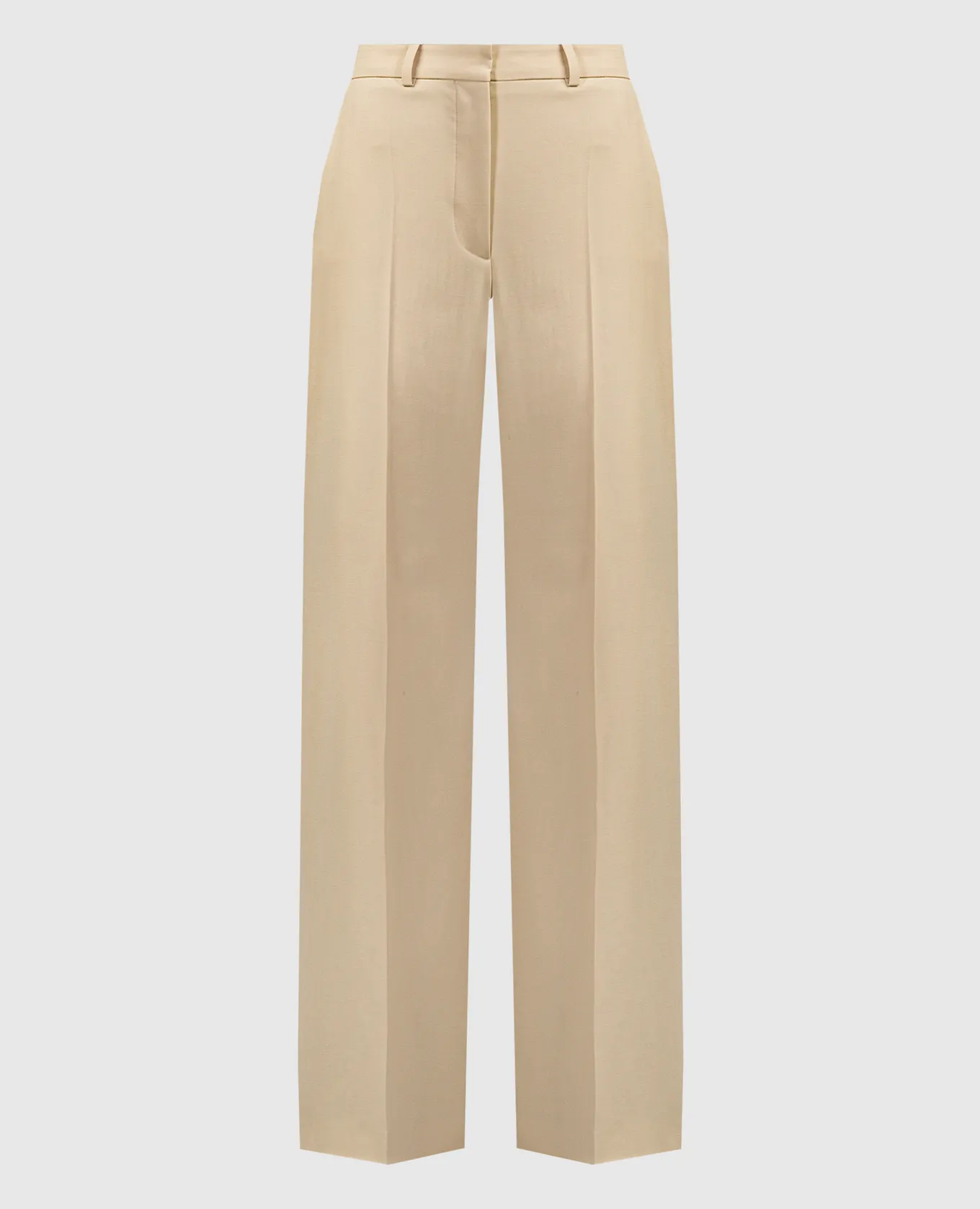 JOSEPH Morissey beige wool flared pants