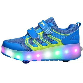 Kid's Shiny USB Rechargable Sports Shoes