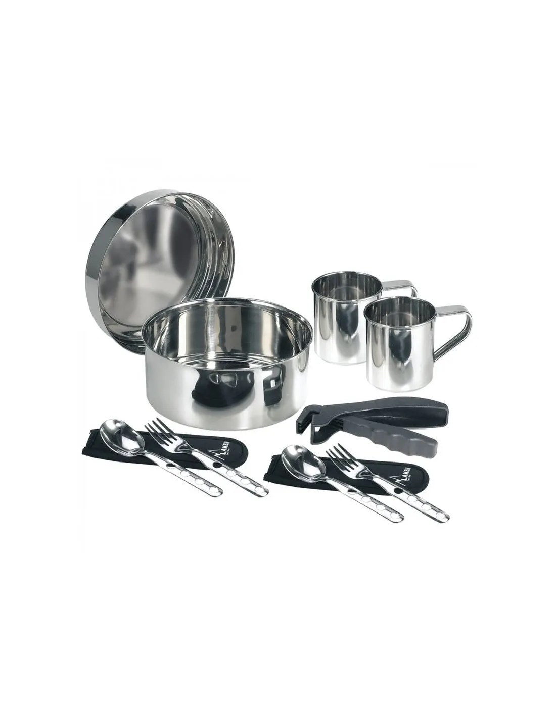 Kit Bateria de Camping Laken Acero Inox. 20 cm